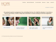 Tablet Screenshot of hopeafterabortion.com